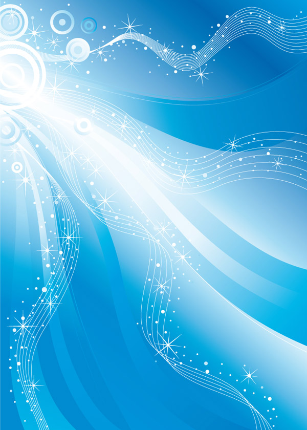 decorative background sparkling dynamic lines blue white decor