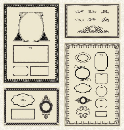 frame templates classical design elements