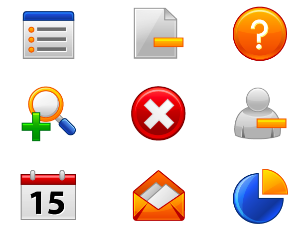 user interface icons shiny colored modern flat design