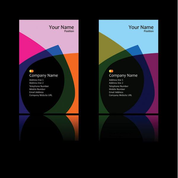 corporation brochure templates dark colorful abstract decor