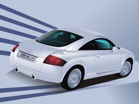 car advertising banner modern 3d design