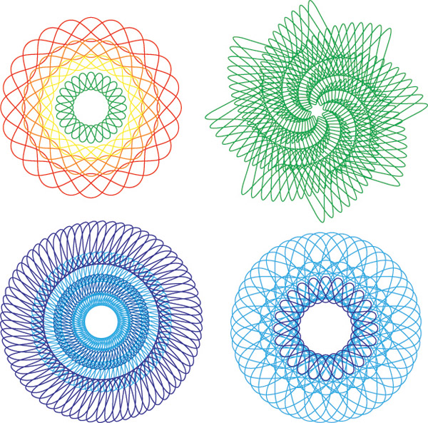 money pattern design elements seamless circle twist shapes