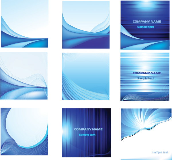 business brochure templates modern abstract blue decor