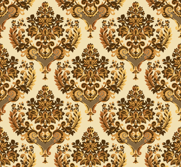 traditional pattern template brown symmetric repeated decor