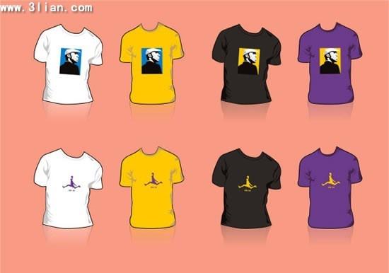 tshirt templates colored modern design