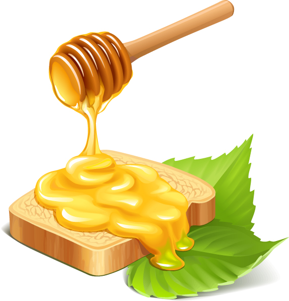 honey advertising background colored 3d design