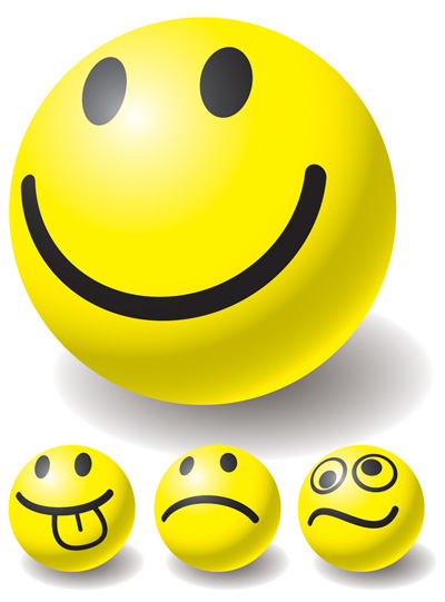 emoticon templates cute yellow circles design