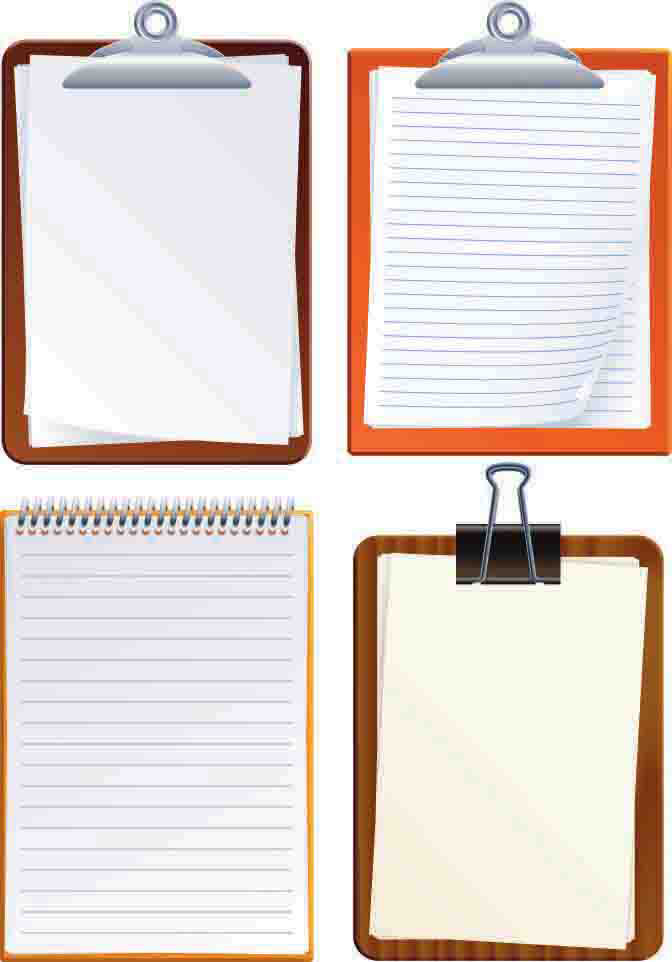 note paper icons colored modern design