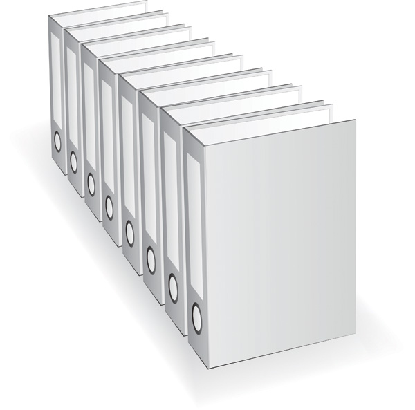 document folder icon modern grey 3d sketch