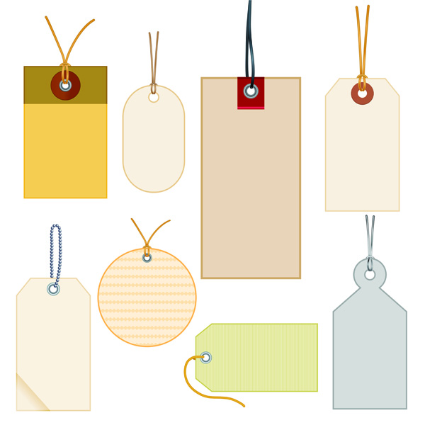 tags templates flat shapes blank sketch