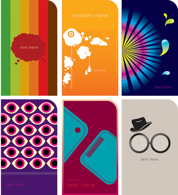 decorative background sets colorful vertical design