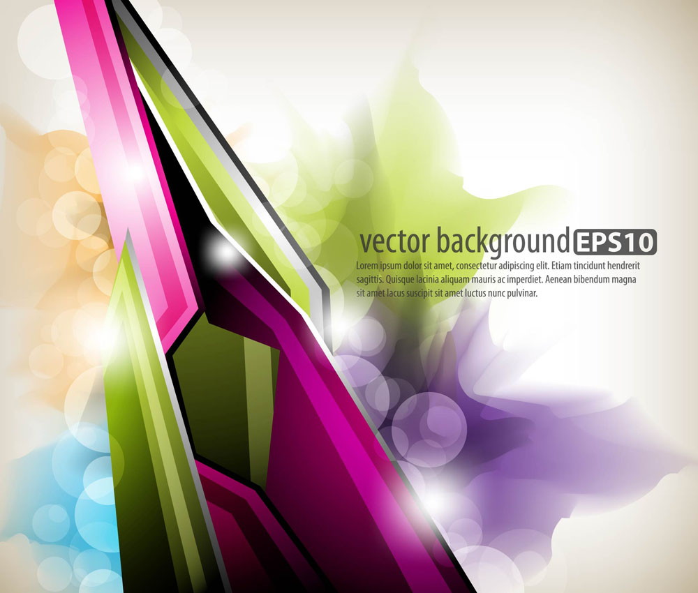 abstract background modern colorful shiny bokeh decor