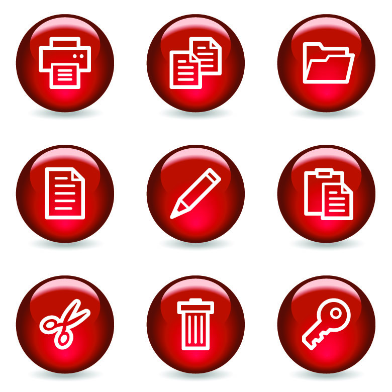 ui templates shiny red round buttons decor