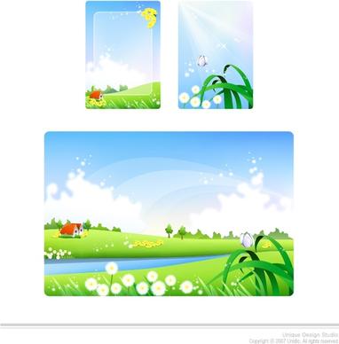 spring background design elements zoom design colorful ornament