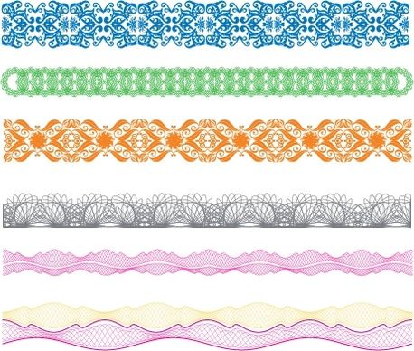 border design elements vintage seamless decor