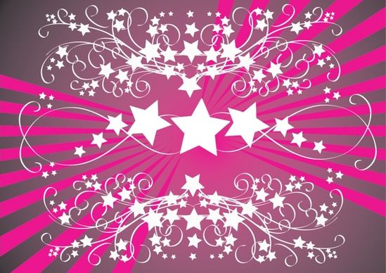 event background classical symmetric curves star decoration