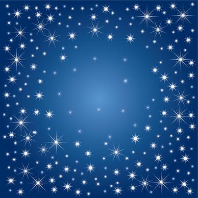 stars background sparkling blue white ornament