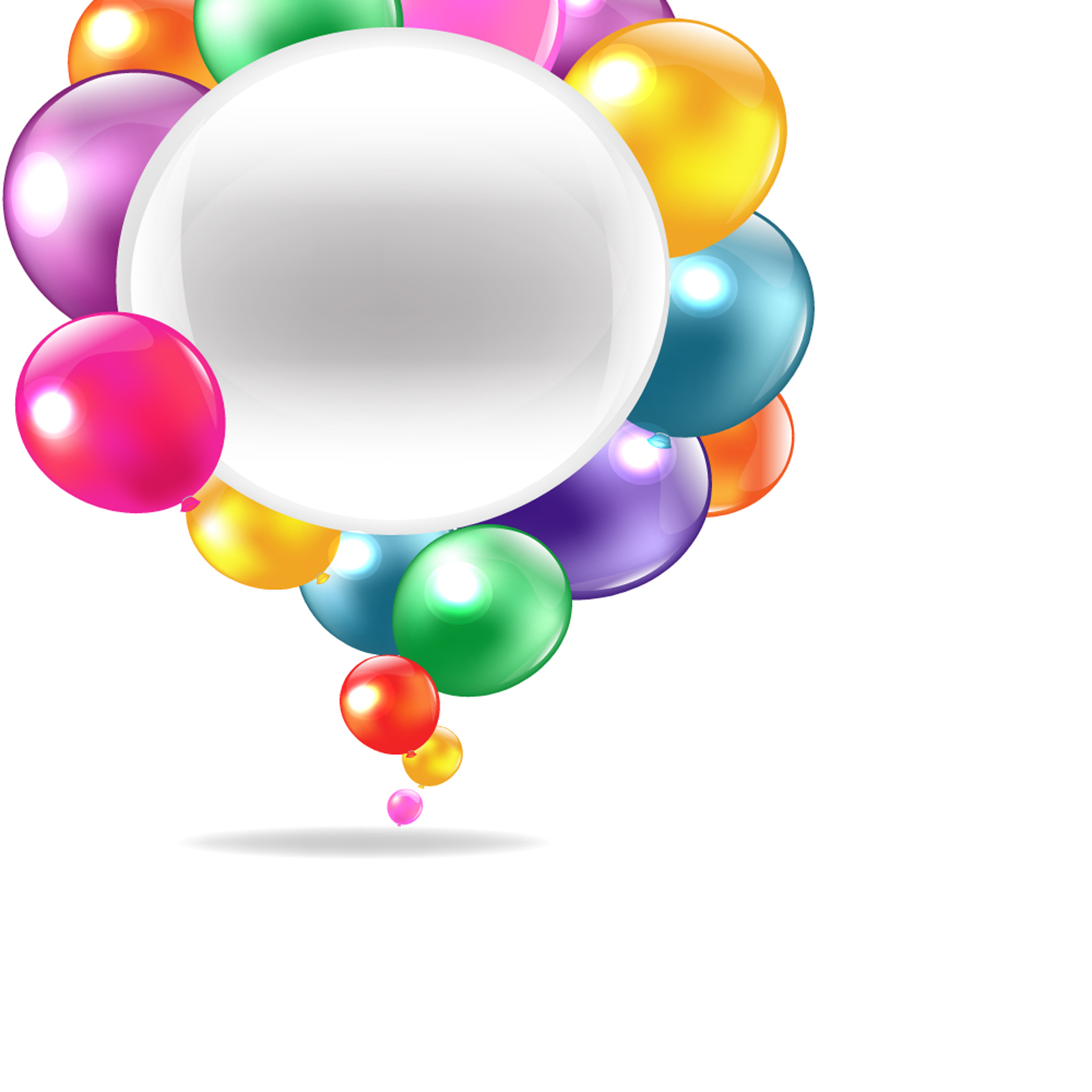 colored balloons 04 vector