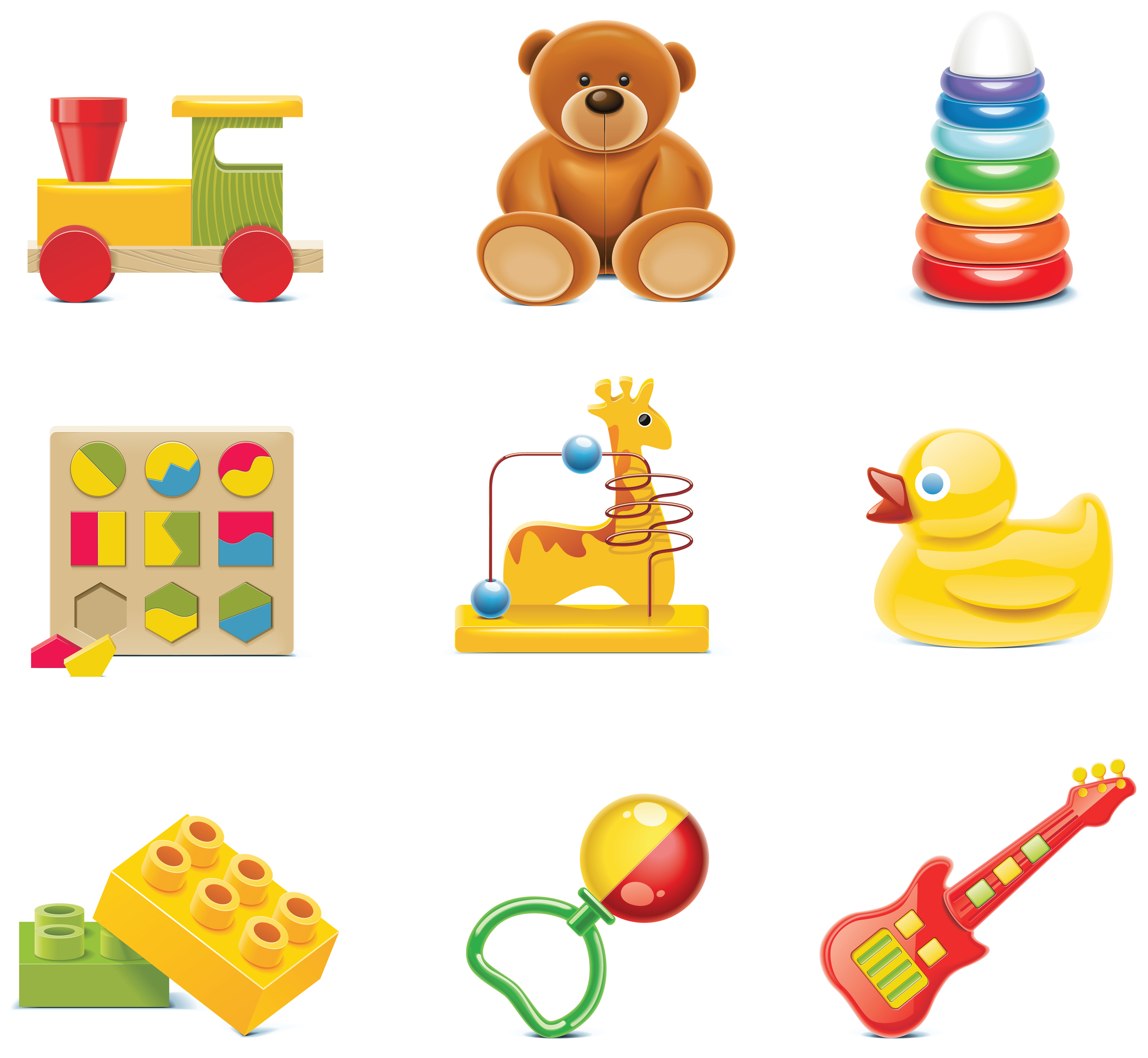 beautiful toys for children 01 vector