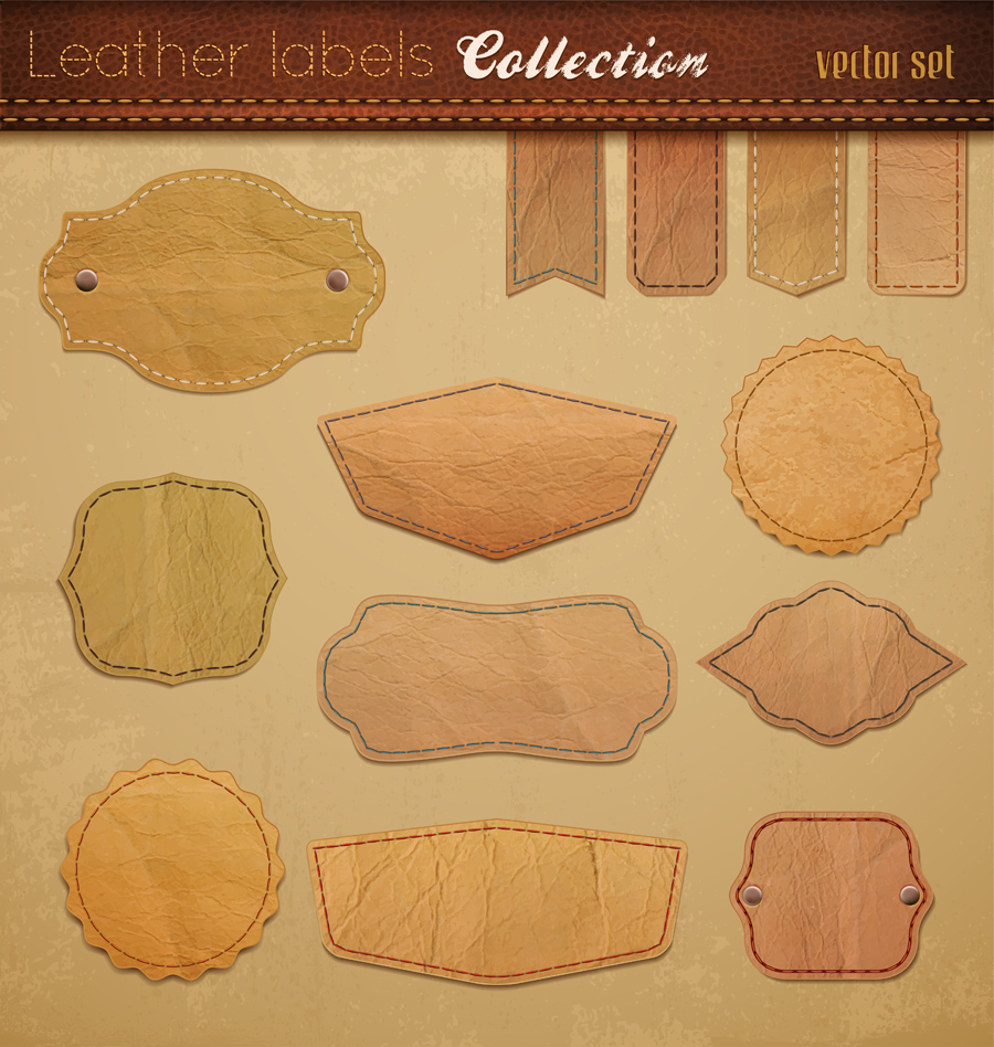 classic label stickers 04 vector