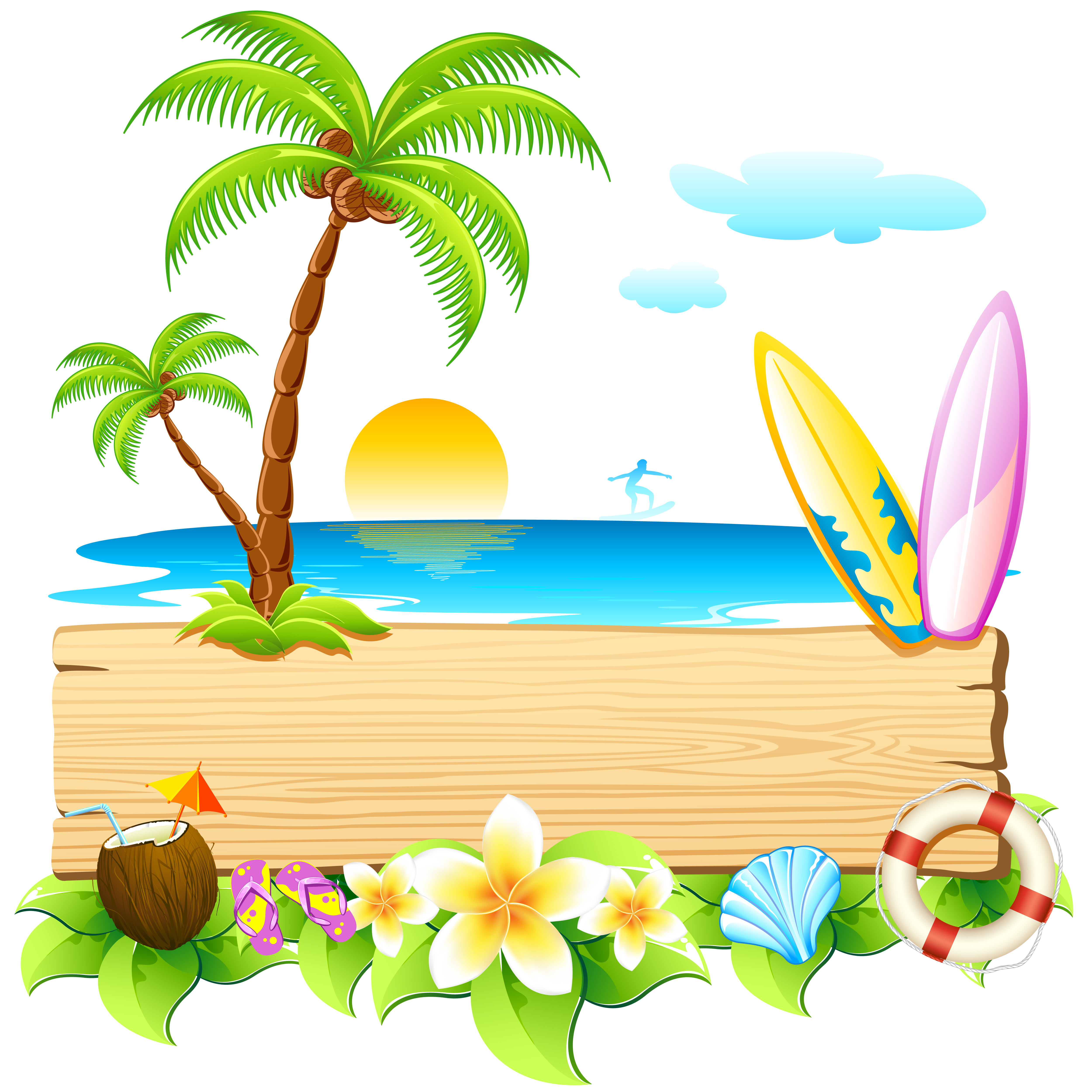 beautiful summer card 01 vector