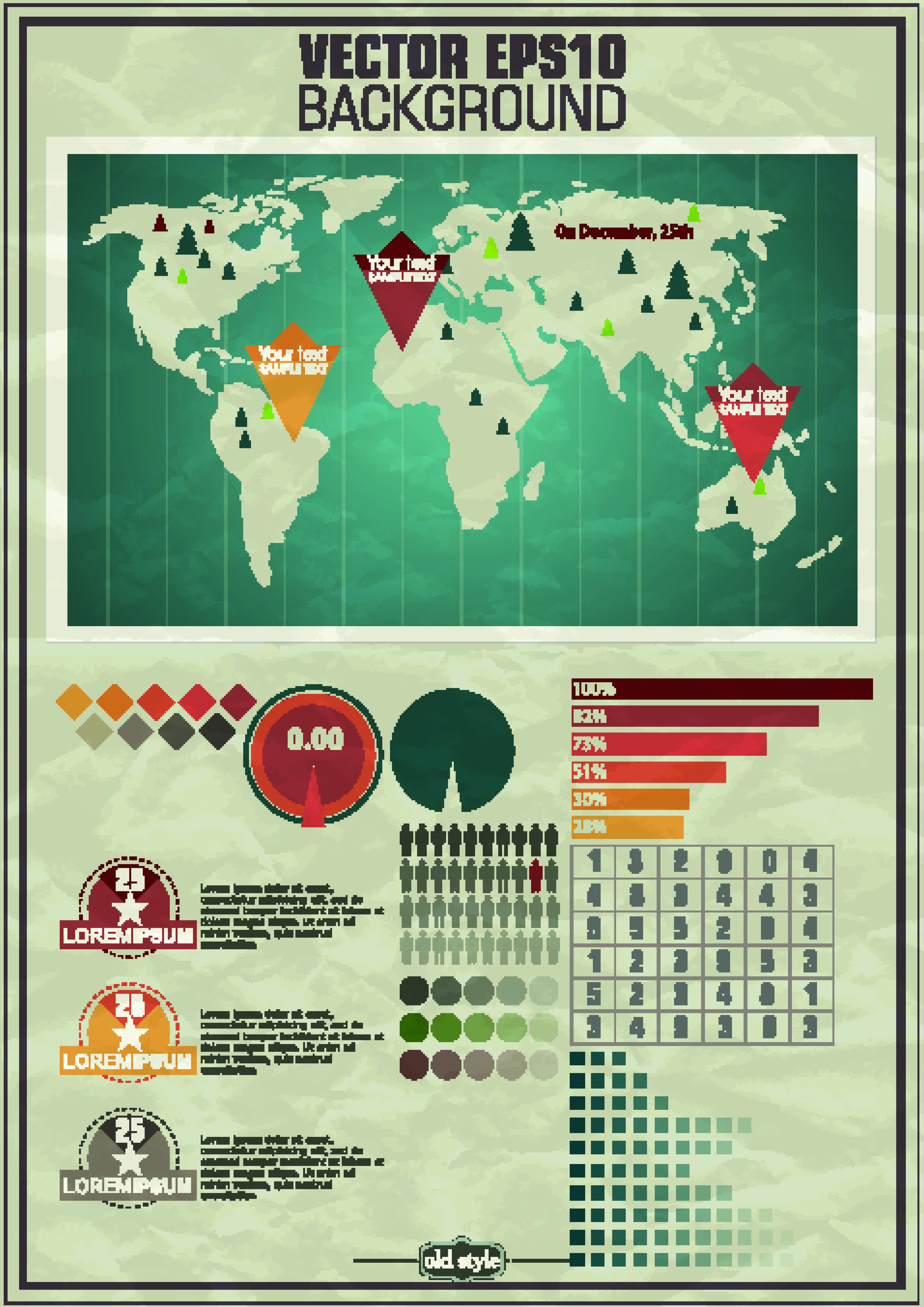 graphic data report 02 vector