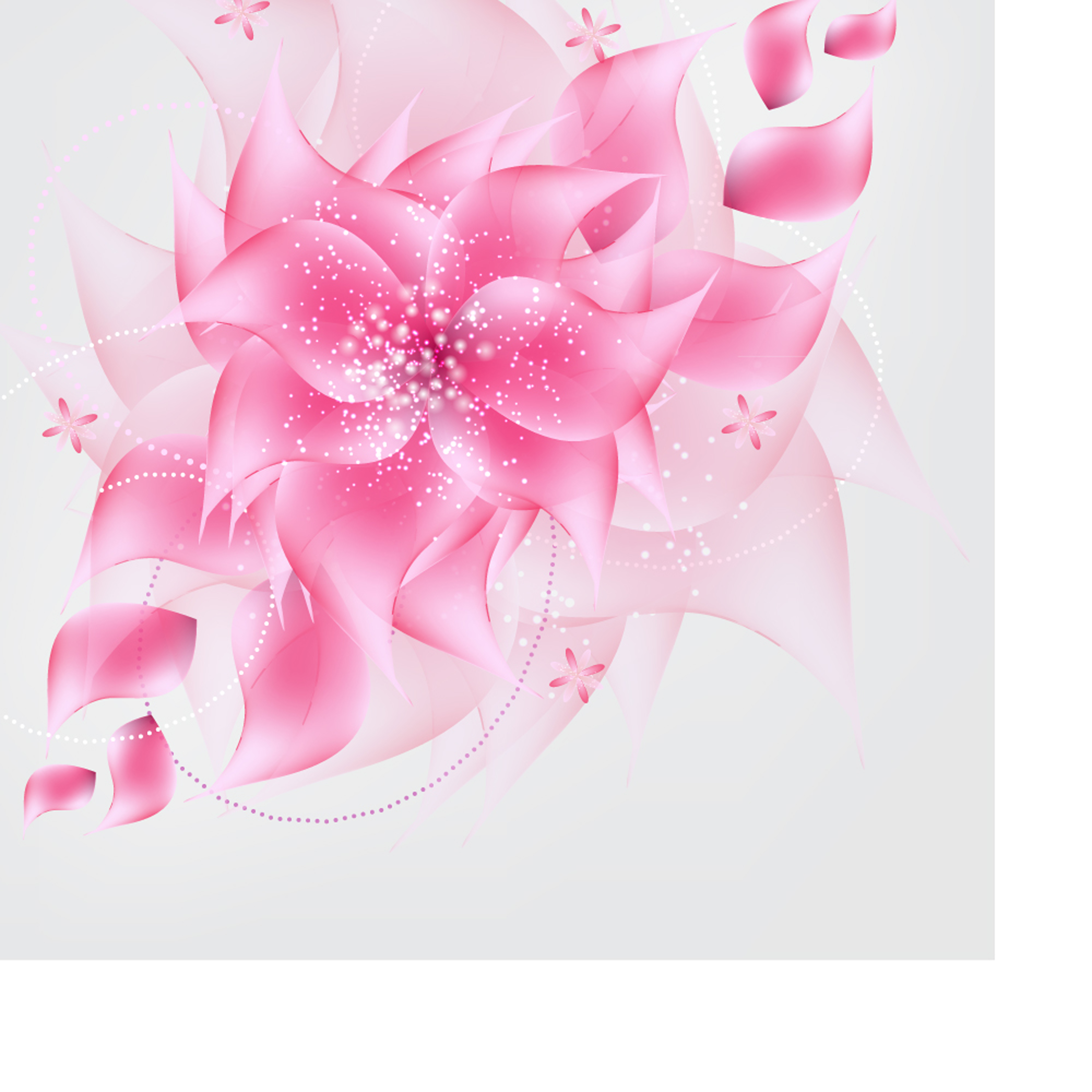 romantic flower background 03 vector