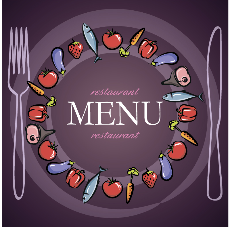 menu background vector