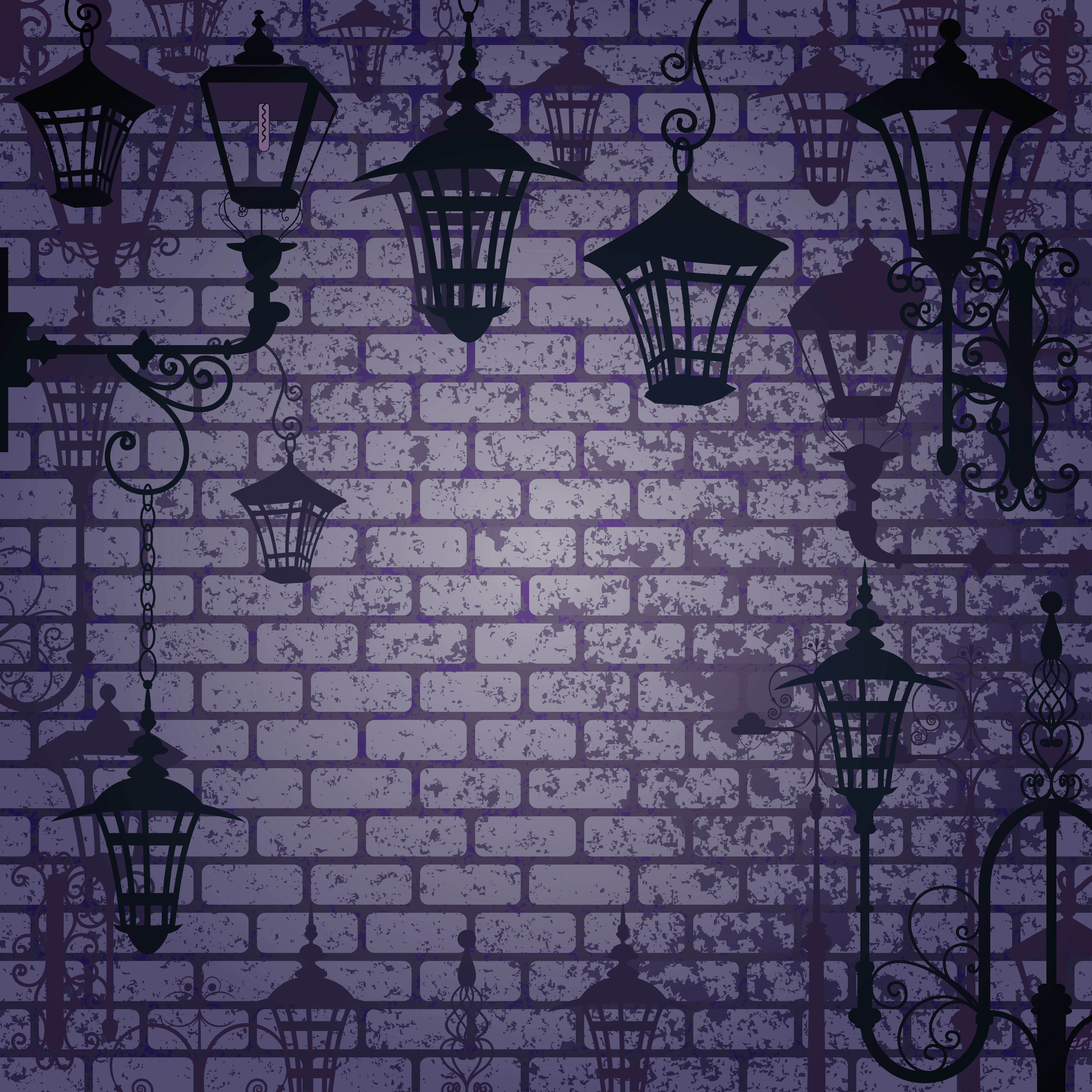 cartoon street light background 02 vector