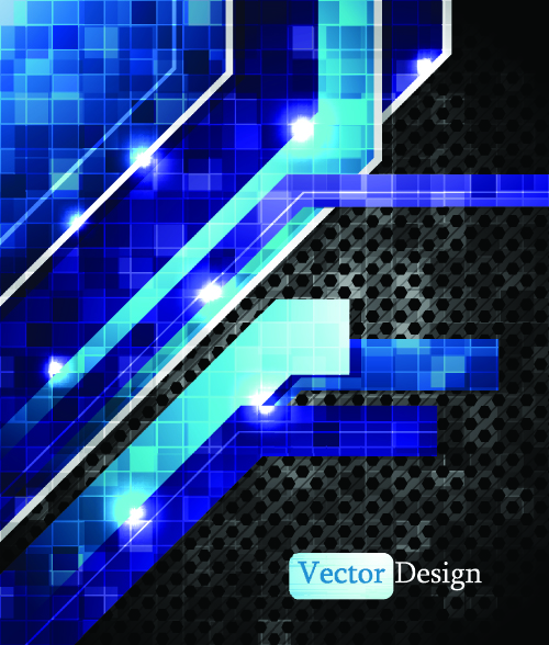 dynamic technology background 05 vector