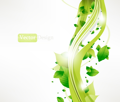 halo leaves background 03 vector