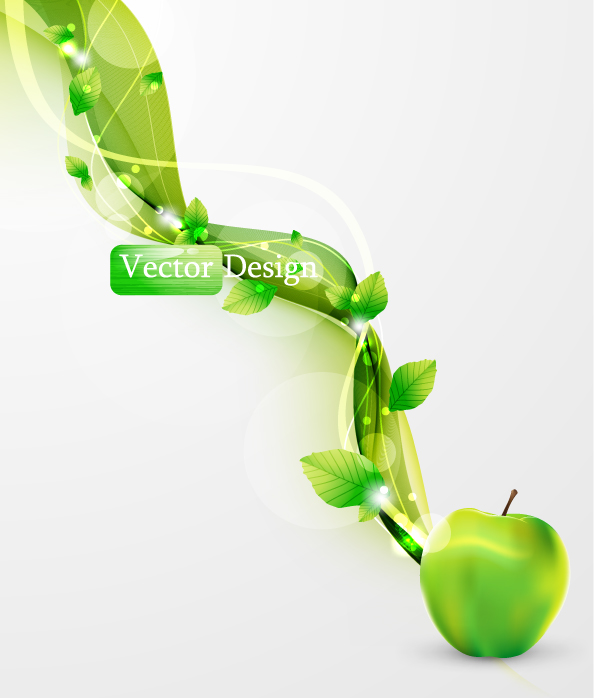 halo leaf background 05 vector