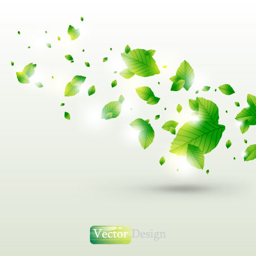 halo leaves background 02 vector