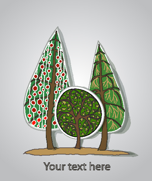 pine label background 01 vector