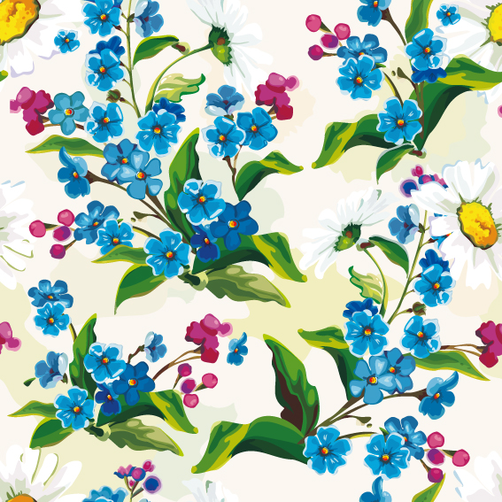 flowers background 01 vector