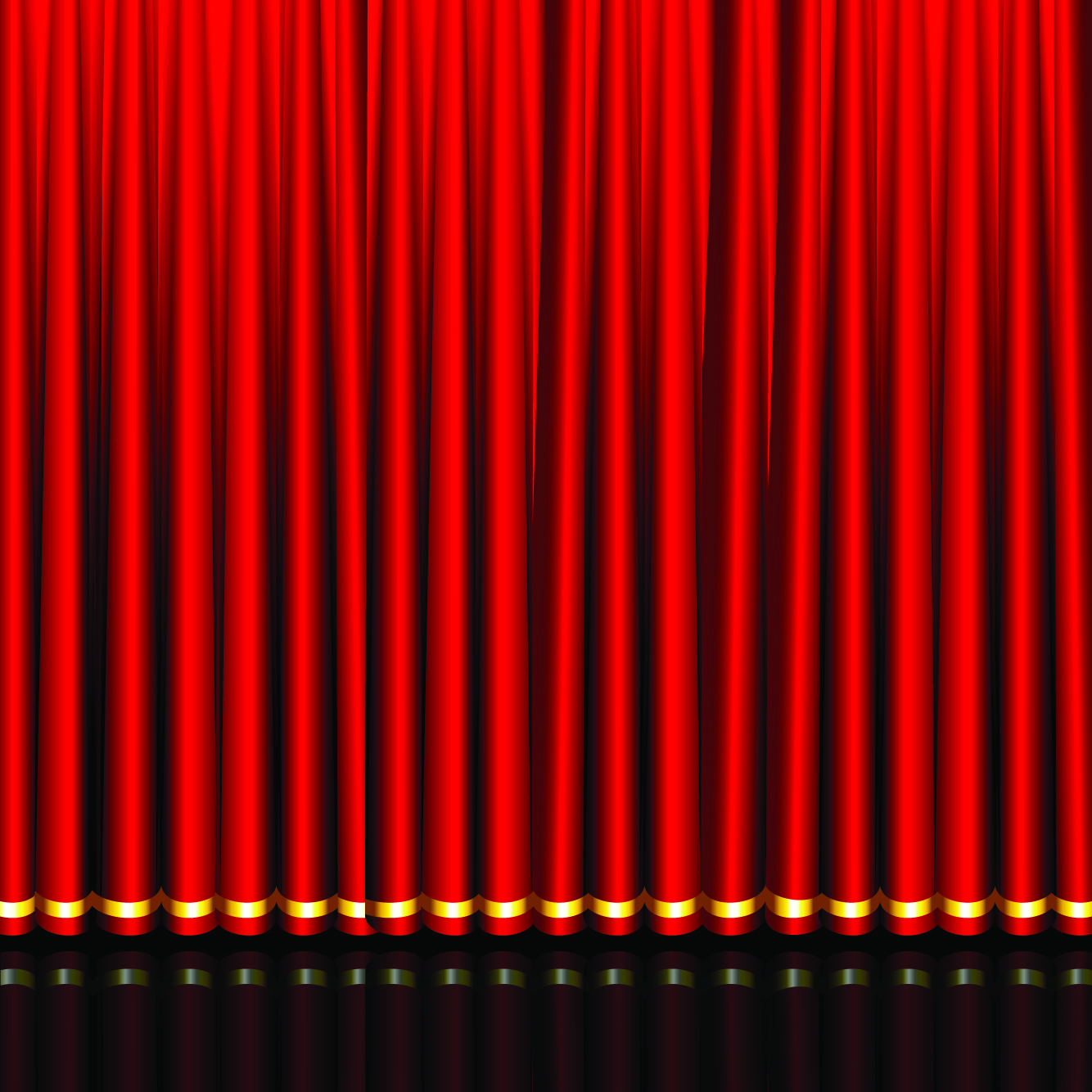 gorgeous curtain of red 03 vector