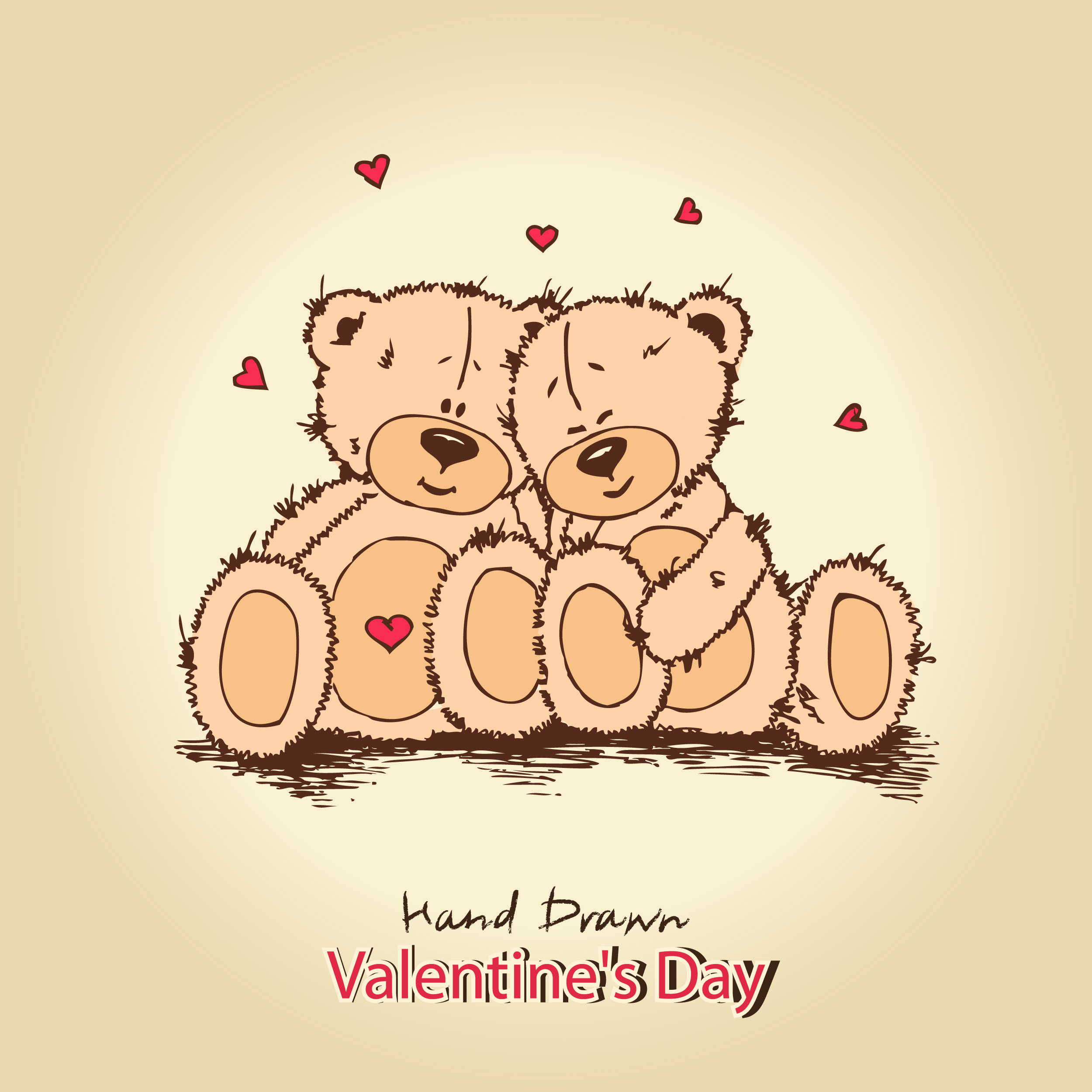 love teddy bears background 02 vector