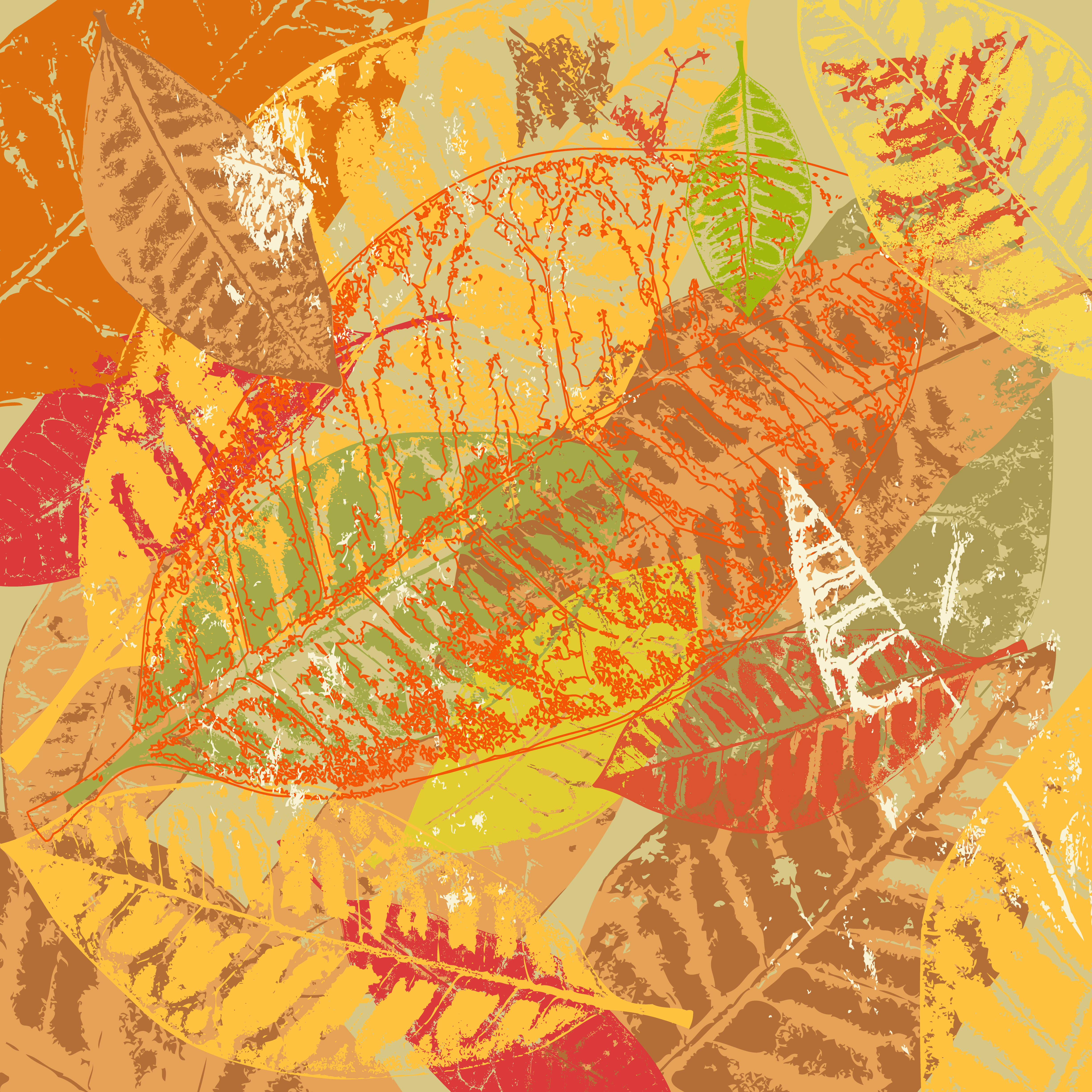 leaves background 05 vector