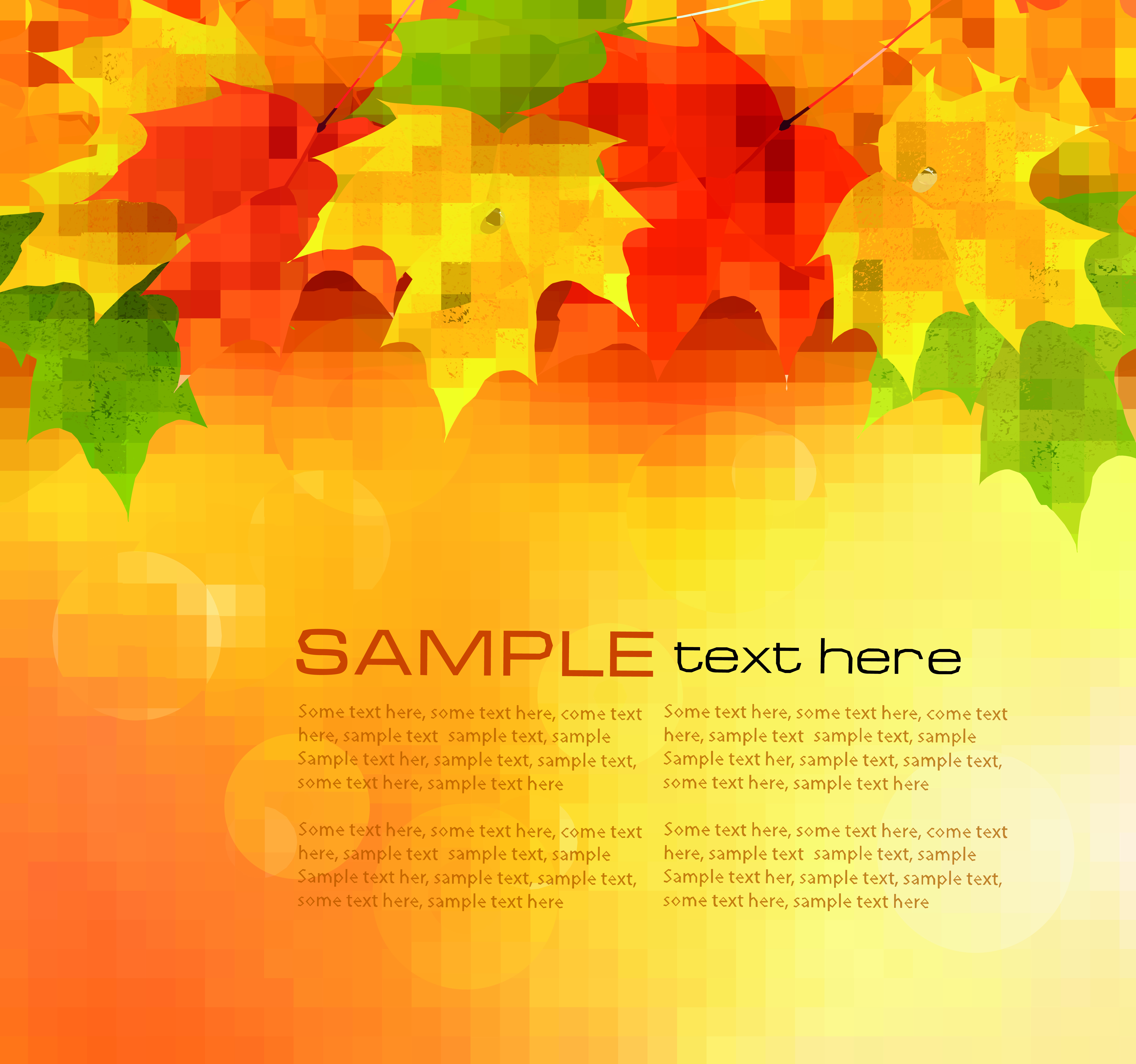 beautiful maple leaf background 05 vector