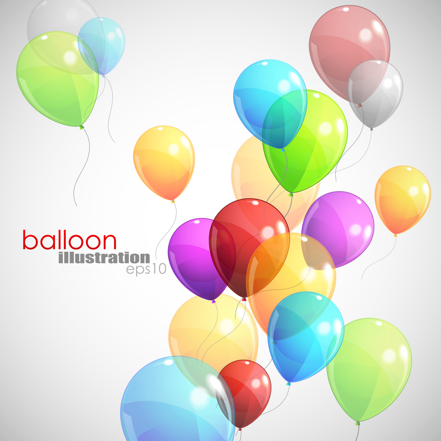 balloons 01 vector