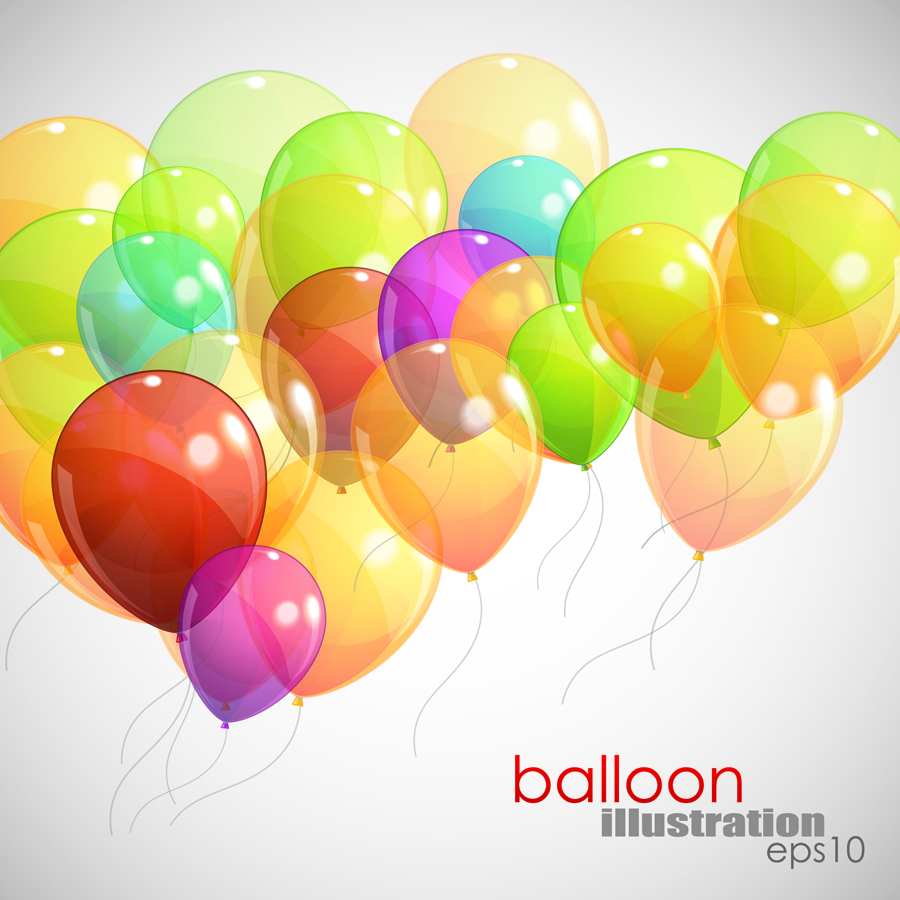 balloons 04 vector