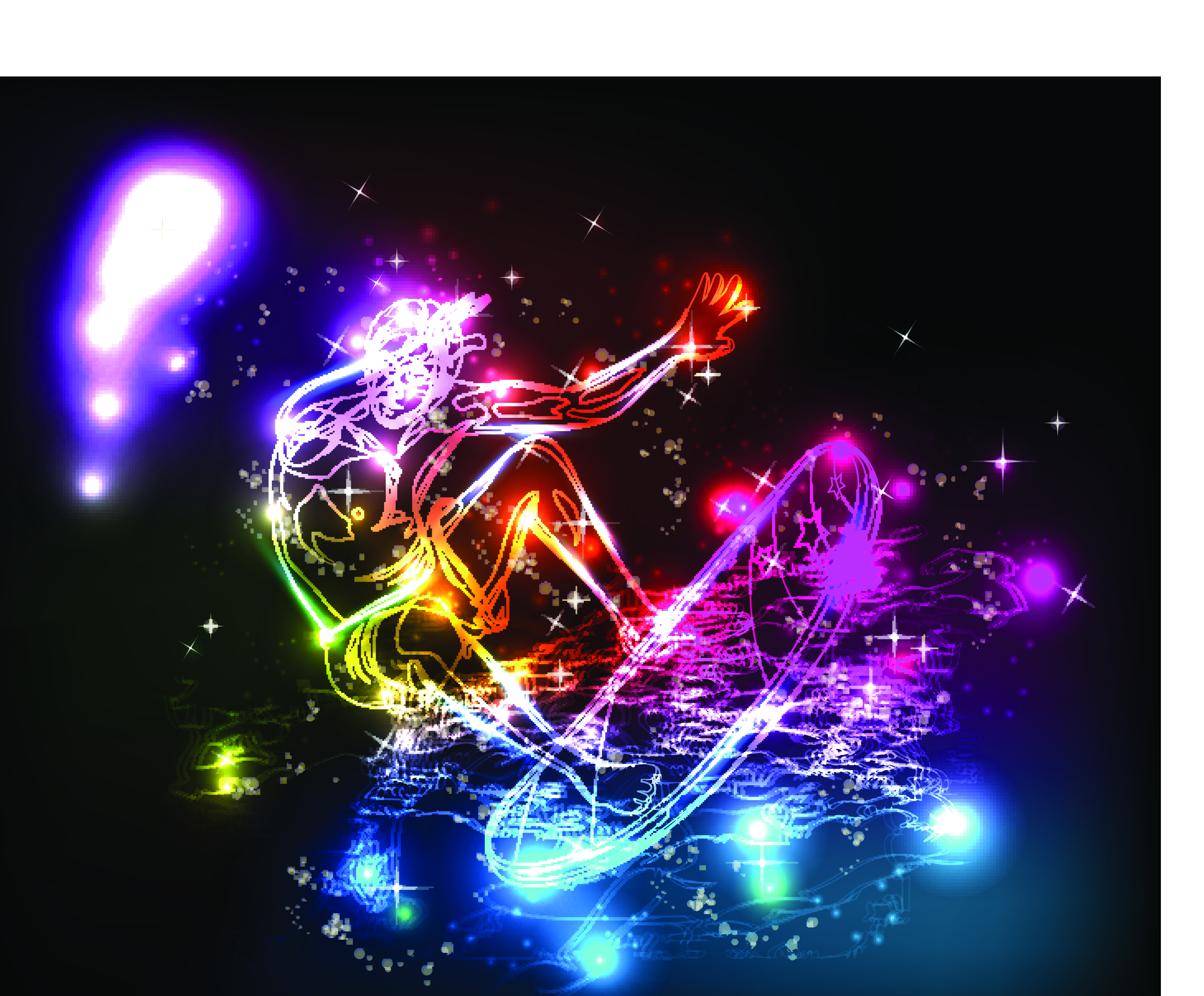 colorful lights background 05 vector