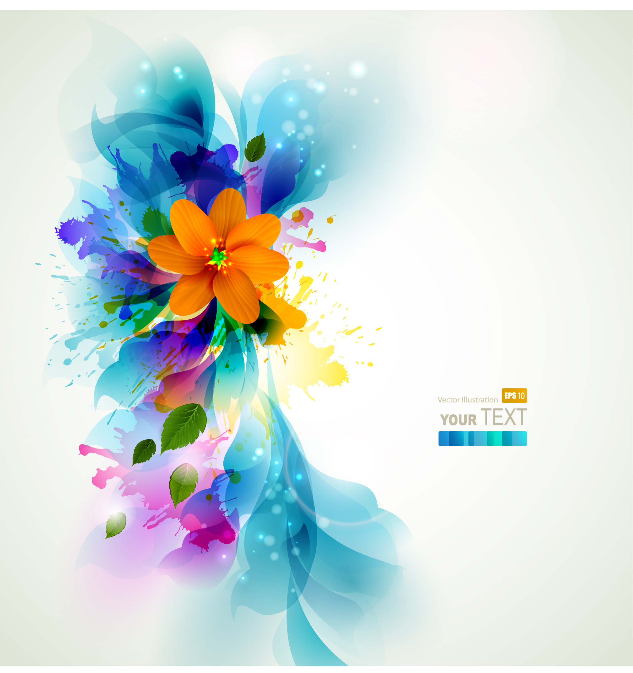 colorful flowers background 03 vector