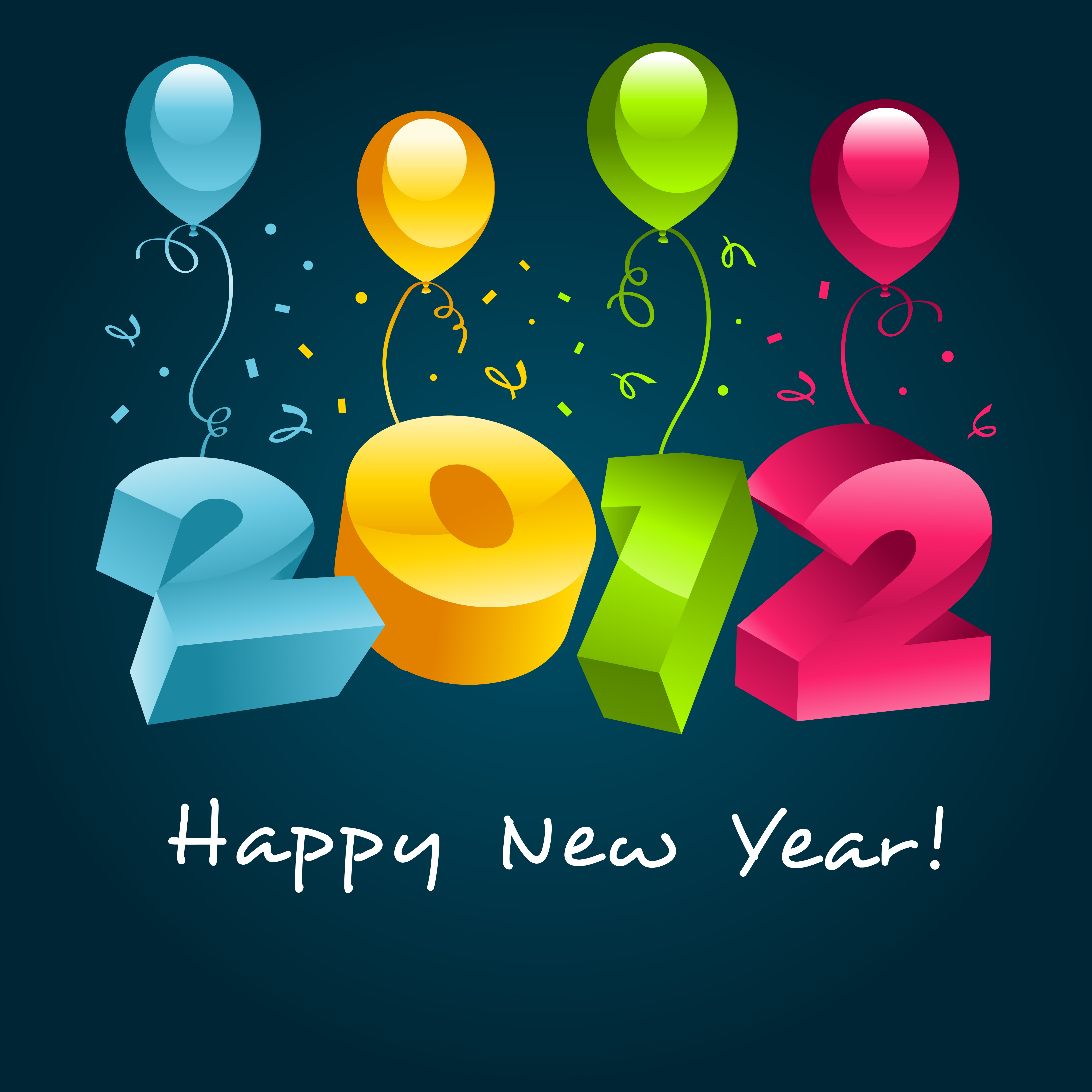 2012 wordart background 02 vector