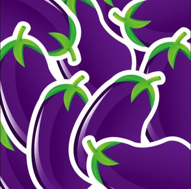 cartoon vegetables background 01 vector