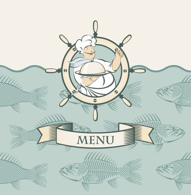 cartoon menus 03 vector