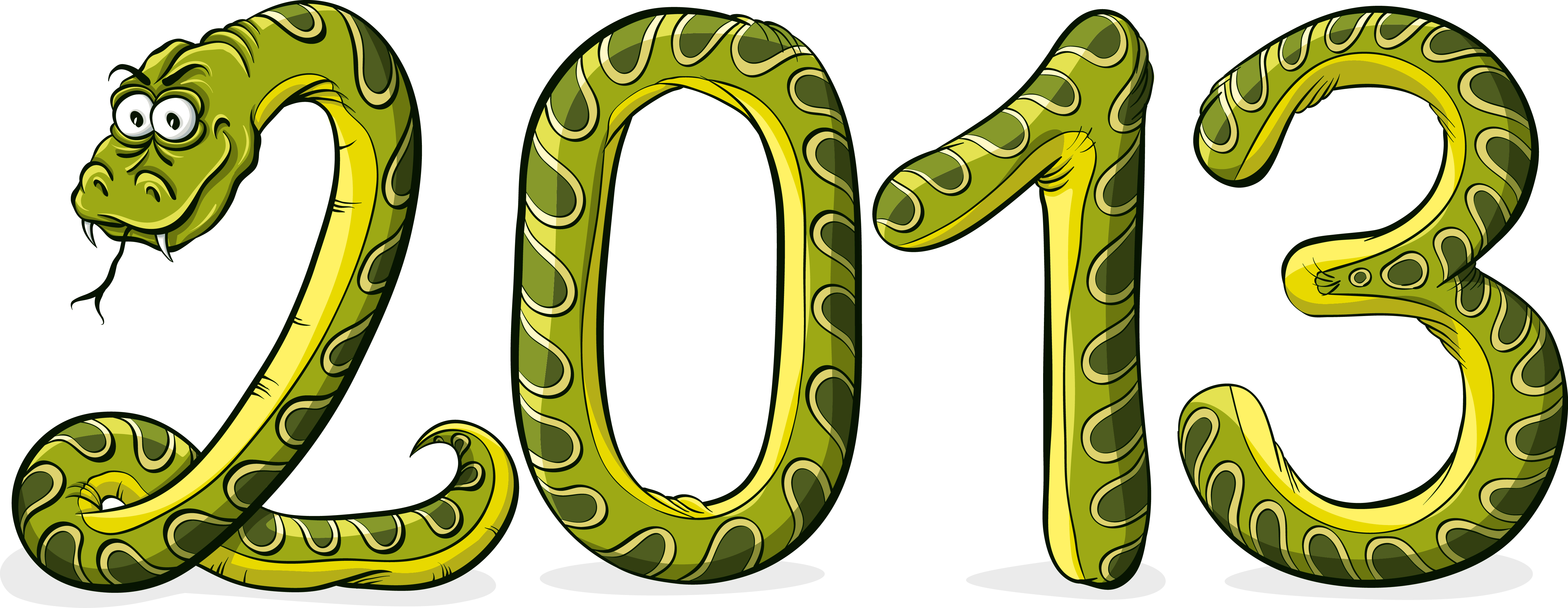 2013 year of the snake cartoon background vector