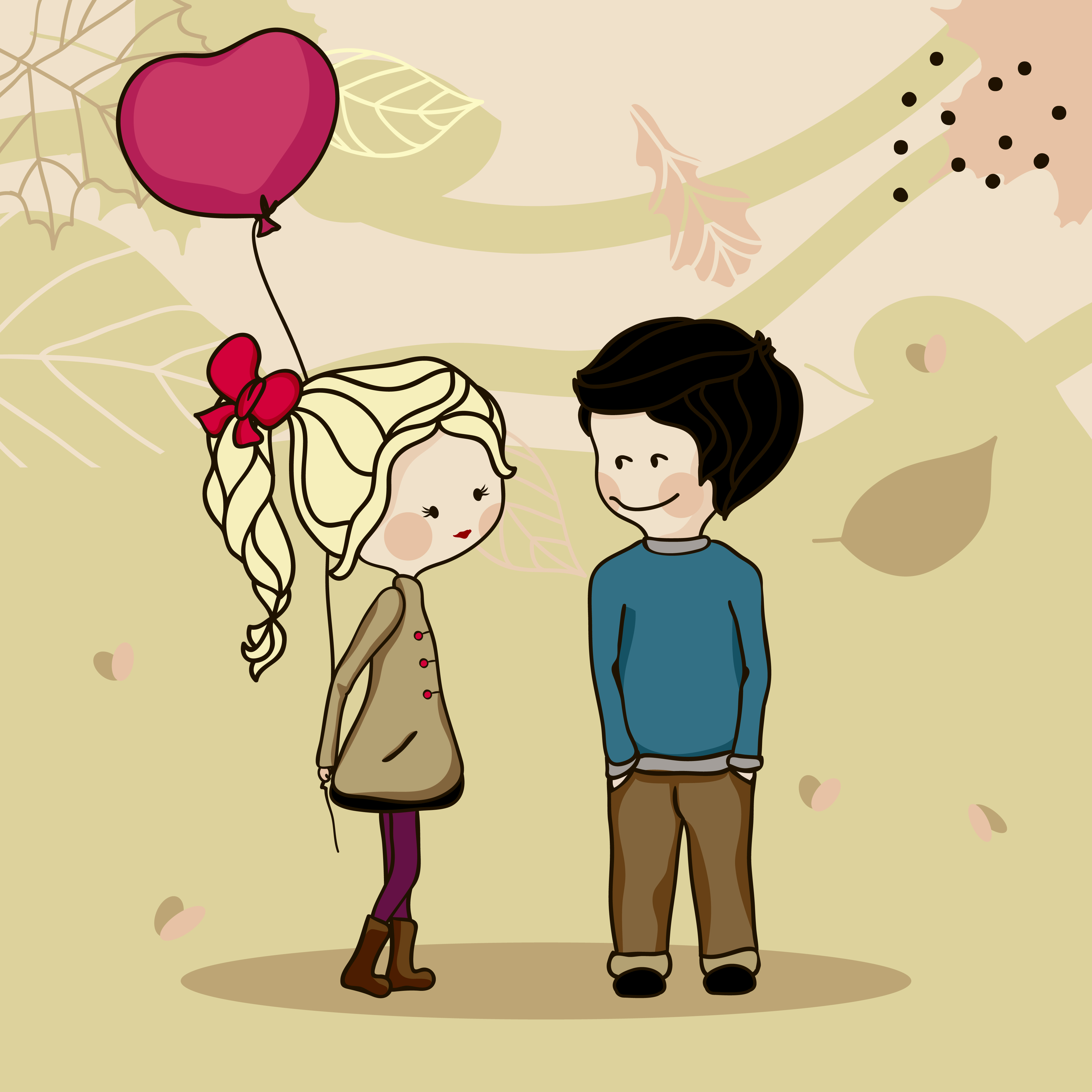 cartoon couple 04 vector