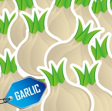 cartoon vegetables background 05 vector