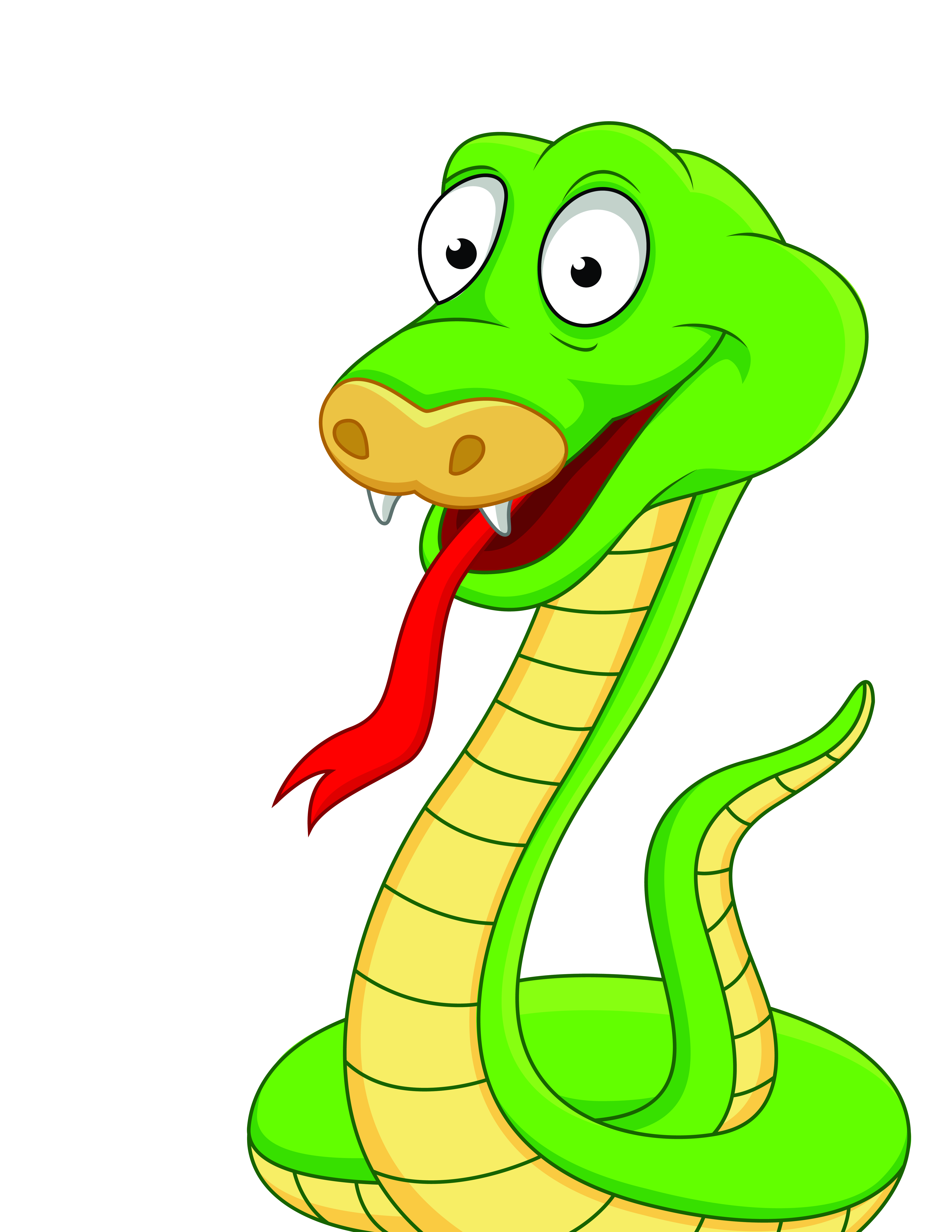 handpainted cartoon snake 05 vector